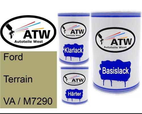 Ford, Terrain, VA / M7290: 500ml Lackdose + 500ml Klarlack + 250ml Härter - Set, von ATW Autoteile West.